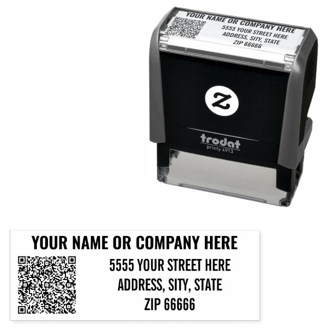 Design Your Own QR Code Address Stamp Template (In Situ)