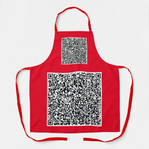 Design Your Own QR Code Apron Custom Colour