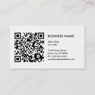 design your own QR code Business Card