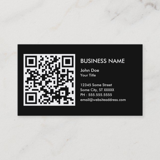design your own QR code Business Card (Front)