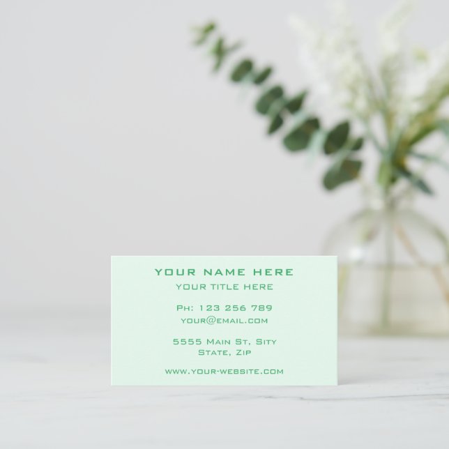 Design Your Own QR Code Business Card Template (Standing Front)