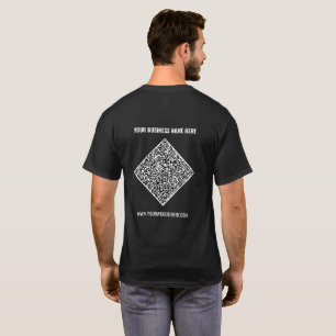 Design Your Own QR Code Business T-Shirt Example