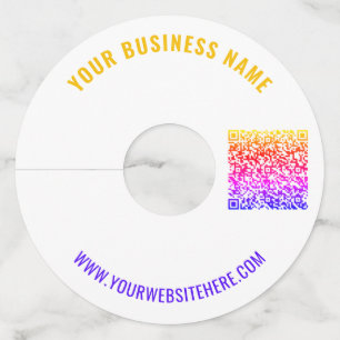 Design Your Own QR Code Custom Text Wine Glass Tag