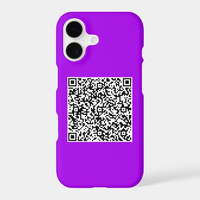 Design Your Own QR Code iPhone Case Choose Colour (Back)