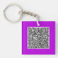 Design Your Own QR Code Keychain Custom Colour