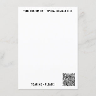 Design Your Own QR Code Menu Example Custom Text