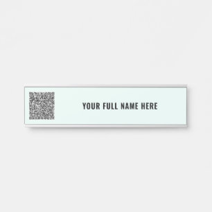 Design Your Own QR Code Name Door Sign Example