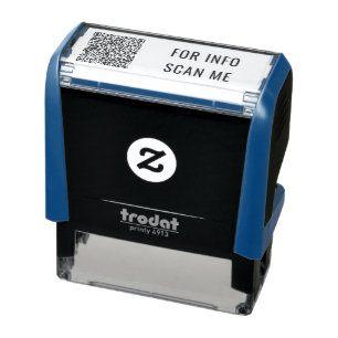 Design Your Own QR Code Scan Info Stamp Example