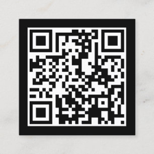 design your own QR code Square Business Card
