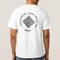 Design Your Own QR Code T-Shirt with Custom Text