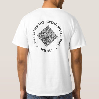 Design Your Own QR Code T-Shirt with Custom Text
