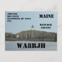 Design Your Own QSL HAM Radio Operator Lighthouse 