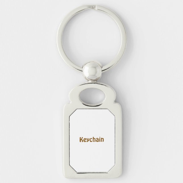 Design Your Own Rectangle Key Ring (Front)