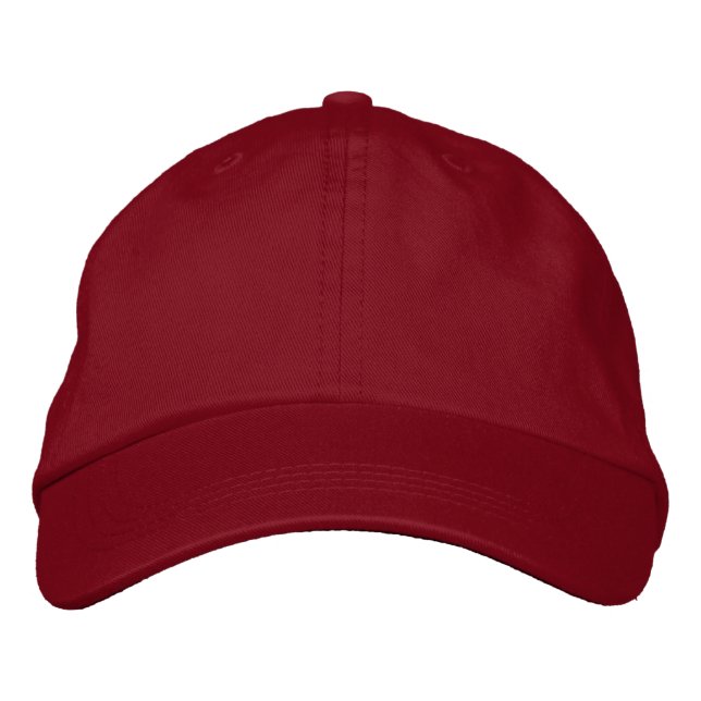 Design Your Own Red Hot Baseball Cap (Front)