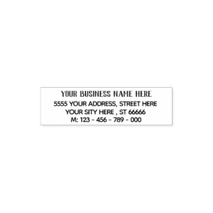 Design Your Own Return Address Self-inking Stamp