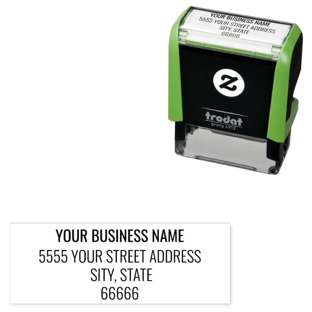 Design Your Own Return Address Stamp Template (In Situ)