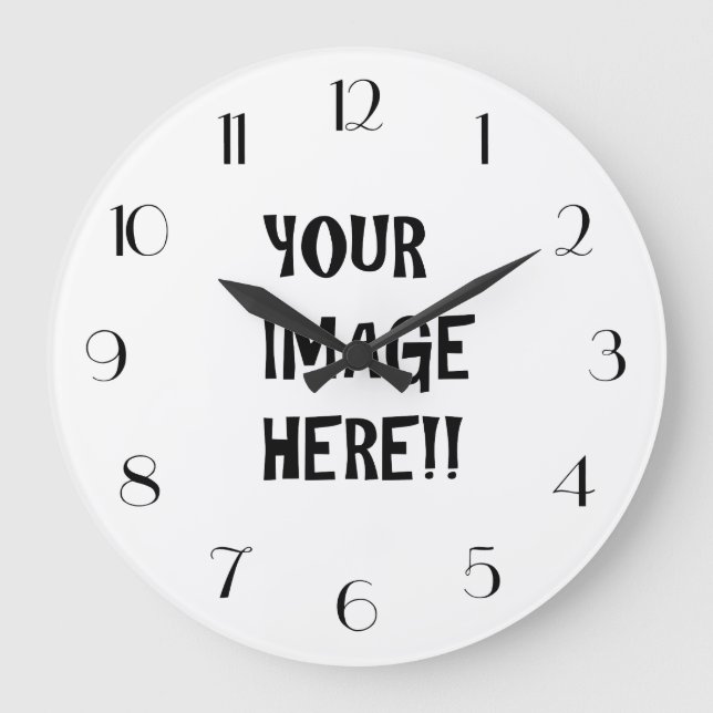 Design your own Round (Large) Wall Clock (Front)