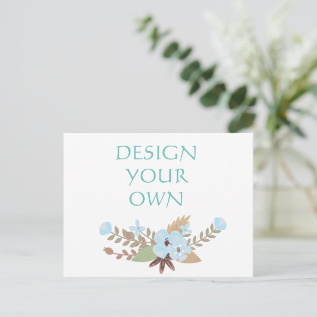 Design Your Own Save The Date Announcement Postcard (Standing Front)