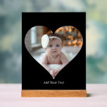 Design Your Own Single Heart Shaped Photo Acrylic Sign<br><div class="desc">This Custom Heart Shaped Photo design beautifully arranges your favourite memories into the shape of a heart, symbolising love and connection. Perfect for special occasions like anniversaries, weddings, or Valentine's Day, this design highlights your cherished moments meaningfully and artfully. Its unique layout creates a visually captivating keepsake, ideal for gifting...</div>