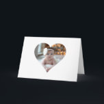 Design Your Own Single Heart Shaped Photo Card<br><div class="desc">This Custom Heart Shaped Photo design beautifully arranges your favourite memories into the shape of a heart, symbolising love and connection. Perfect for special occasions like anniversaries, weddings, or Valentine's Day, this design highlights your cherished moments meaningfully and artfully. Its unique layout creates a visually captivating keepsake, ideal for gifting...</div>