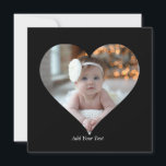 Design Your Own Single Heart Shaped Photo Card<br><div class="desc">This Custom Heart Shaped Photo design beautifully arranges your favourite memories into the shape of a heart, symbolising love and connection. Perfect for special occasions like anniversaries, weddings, or Valentine's Day, this design highlights your cherished moments meaningfully and artfully. Its unique layout creates a visually captivating keepsake, ideal for gifting...</div>