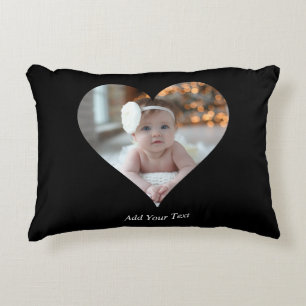 Design Your Own Single Heart Shaped Photo Decorative Cushion