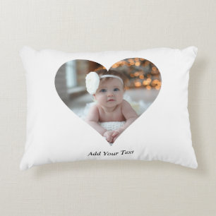 Design Your Own Single Heart Shaped Photo Decorative Cushion
