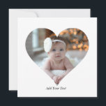 Design Your Own Single Heart Shaped Photo Holiday Card<br><div class="desc">This Custom Heart Shaped Photo design beautifully arranges your favourite memories into the shape of a heart, symbolising love and connection. Perfect for special occasions like anniversaries, weddings, or Valentine's Day, this design highlights your cherished moments meaningfully and artfully. Its unique layout creates a visually captivating keepsake, ideal for gifting...</div>