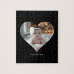 Design Your Own Single Heart Shaped Photo Jigsaw Puzzle<br><div class="desc">This Custom Heart Shaped Photo design beautifully arranges your favourite memories into the shape of a heart, symbolising love and connection. Perfect for special occasions like anniversaries, weddings, or Valentine's Day, this design highlights your cherished moments meaningfully and artfully. Its unique layout creates a visually captivating keepsake, ideal for gifting...</div>