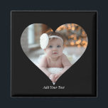 Design Your Own Single Heart Shaped Photo Magnet<br><div class="desc">This Custom Heart Shaped Photo design beautifully arranges your favourite memories into the shape of a heart, symbolising love and connection. Perfect for special occasions like anniversaries, weddings, or Valentine's Day, this design highlights your cherished moments meaningfully and artfully. Its unique layout creates a visually captivating keepsake, ideal for gifting...</div>