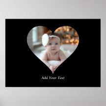 Design Your Own Single Heart Shaped Photo