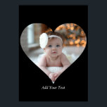 Design Your Own Single Heart Shaped Photo Poster<br><div class="desc">This Custom Heart Shaped Photo design beautifully arranges your favourite memories into the shape of a heart, symbolising love and connection. Perfect for special occasions like anniversaries, weddings, or Valentine's Day, this design highlights your cherished moments meaningfully and artfully. Its unique layout creates a visually captivating keepsake, ideal for gifting...</div>