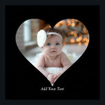 Design Your Own Single Heart Shaped Photo Poster<br><div class="desc">This Custom Heart Shaped Photo design beautifully arranges your favourite memories into the shape of a heart, symbolising love and connection. Perfect for special occasions like anniversaries, weddings, or Valentine's Day, this design highlights your cherished moments meaningfully and artfully. Its unique layout creates a visually captivating keepsake, ideal for gifting...</div>