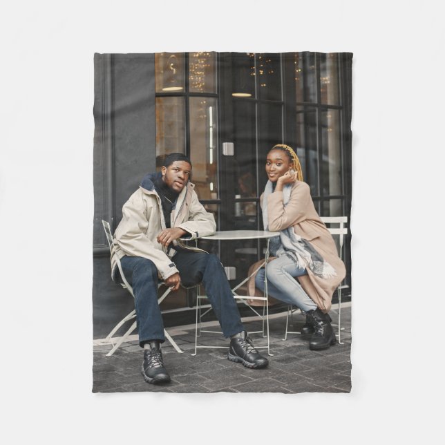 Design Your Own Single Photo Fleece Blanket (Front)