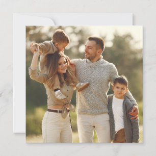 Design Your Own Single Photo Thank You Card