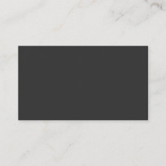 Design Your Own Solid Dark Grey Business Card