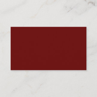 Design Your Own Solid Red Business Card