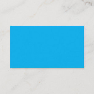 Design Your Own Solid Sky Blue Business Card