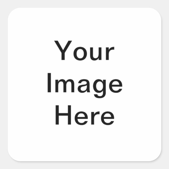 design your own square sticker (Front)