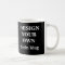 Design Your Own Stein Mug - Black and White