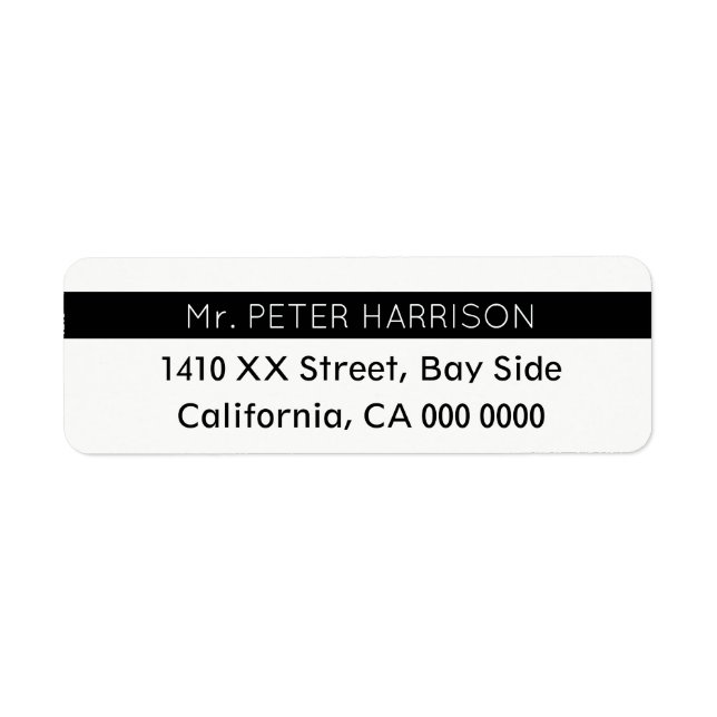 design your own striped blk & white Mr. (Front)