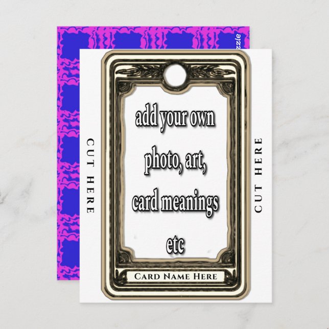 Design Your Own Tarot Card (Front/Back)