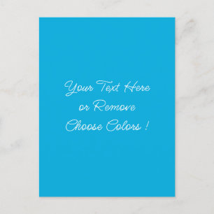 Design Your Own Text and Colour Postcard Template