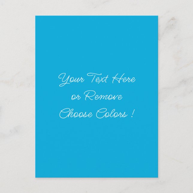 Design Your Own Text and Colour Postcard Template (Front)