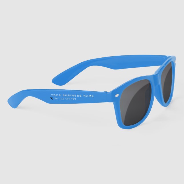 Design Your Own Text Business Sunglasses Template (Right)