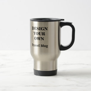 Design Your Own Travel Mug - Silver