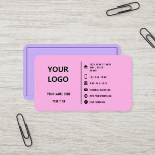 Design Your Own Two Colour Business Card with Logo