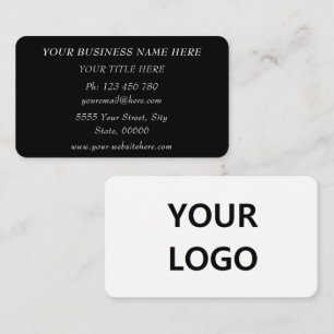Design Your Own Two Colours Business Card with Log
