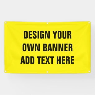 Design your own vinyl banner sign for printing