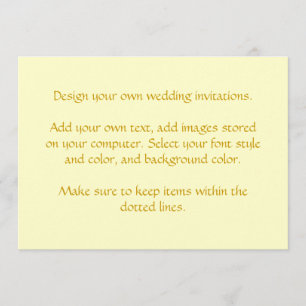 Design Your Own Wedding Invitations